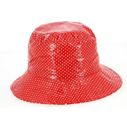 Chapeau de Pluie Amenie Rouge à Pois- Traclet