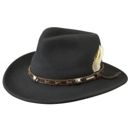 Stetson Vail Vitafelt Traveler Hat - Black