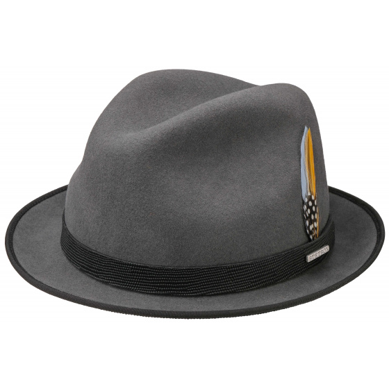 Player Wrentham Grey Wool Felt Stetson Hat