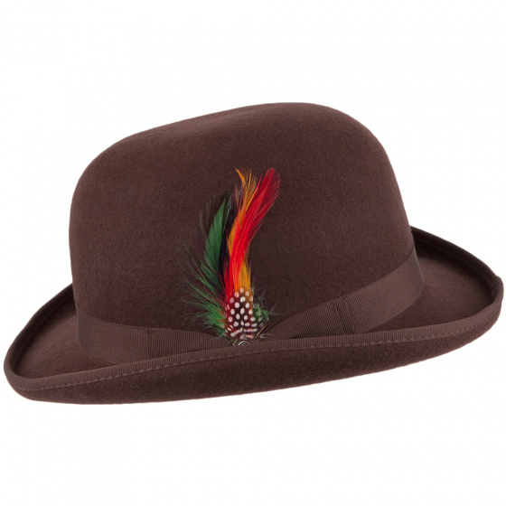 Brown English Derby Bowler Hat - Jaxon