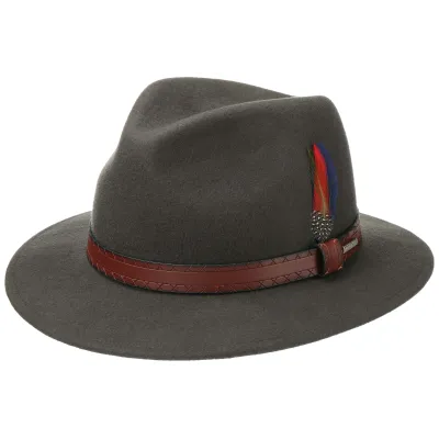 Stetson Blue Wool Traveller Crook Hat Reference: 4393 | Traclet Hat Shop