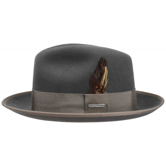 Fedora Vitafelt Grey Wool Stetson Hat 