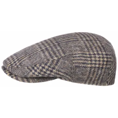 Kent Virgin Wool Plaid Flat Cap - Stetson Reference: 5486 | Traclet Hat Shop
