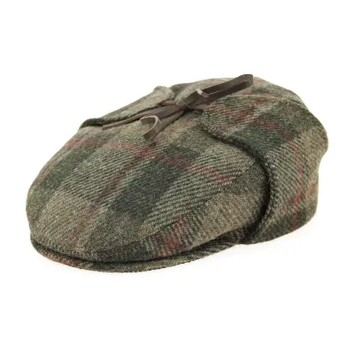Virgin Wool Plaid Sherlock Cap - Stetson Reference: 5594 | Traclet Hat Shop