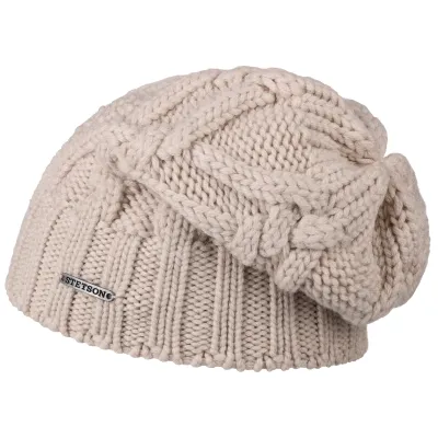 Valisdale Wool Knit Beanie Beige - Stetson Reference: 4159 | Traclet Hat Shop