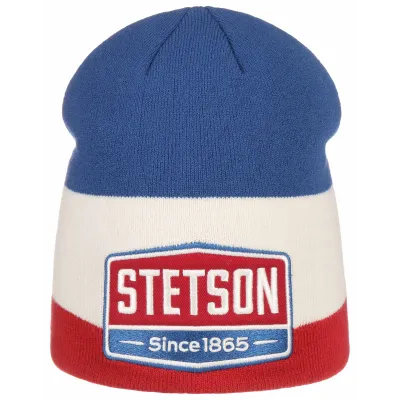 Bonnet Highway Bleu Blanc Rouge- Stetson  Reference : 3071 | Chapellerie Traclet