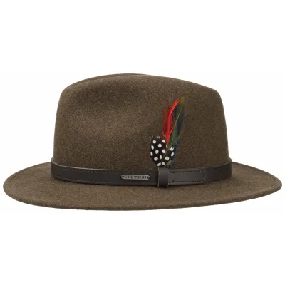 Brown Powell Woolfelt Hat - Stetson Reference: 5446 | Traclet Hat Shop