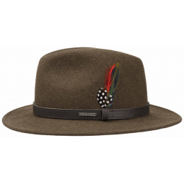 Brown Powell Woolfelt Hat - Stetson