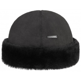 Black Fur Lamby Toque - Stetson