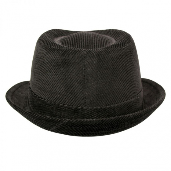 Chapeau classique James trilby velours noir
