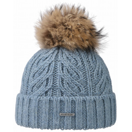 Blue Lanette Pom-Pom Beanie - Stetson