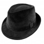 James classic trilby black velvet hat