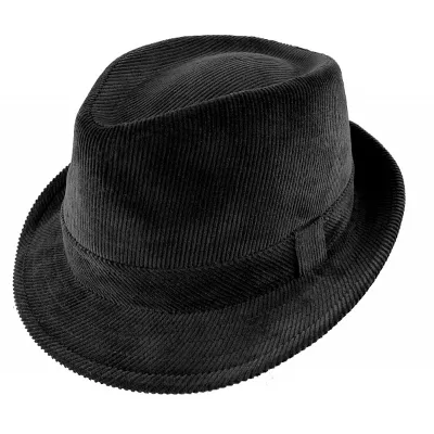 Chapeau classique James trilby velours noir