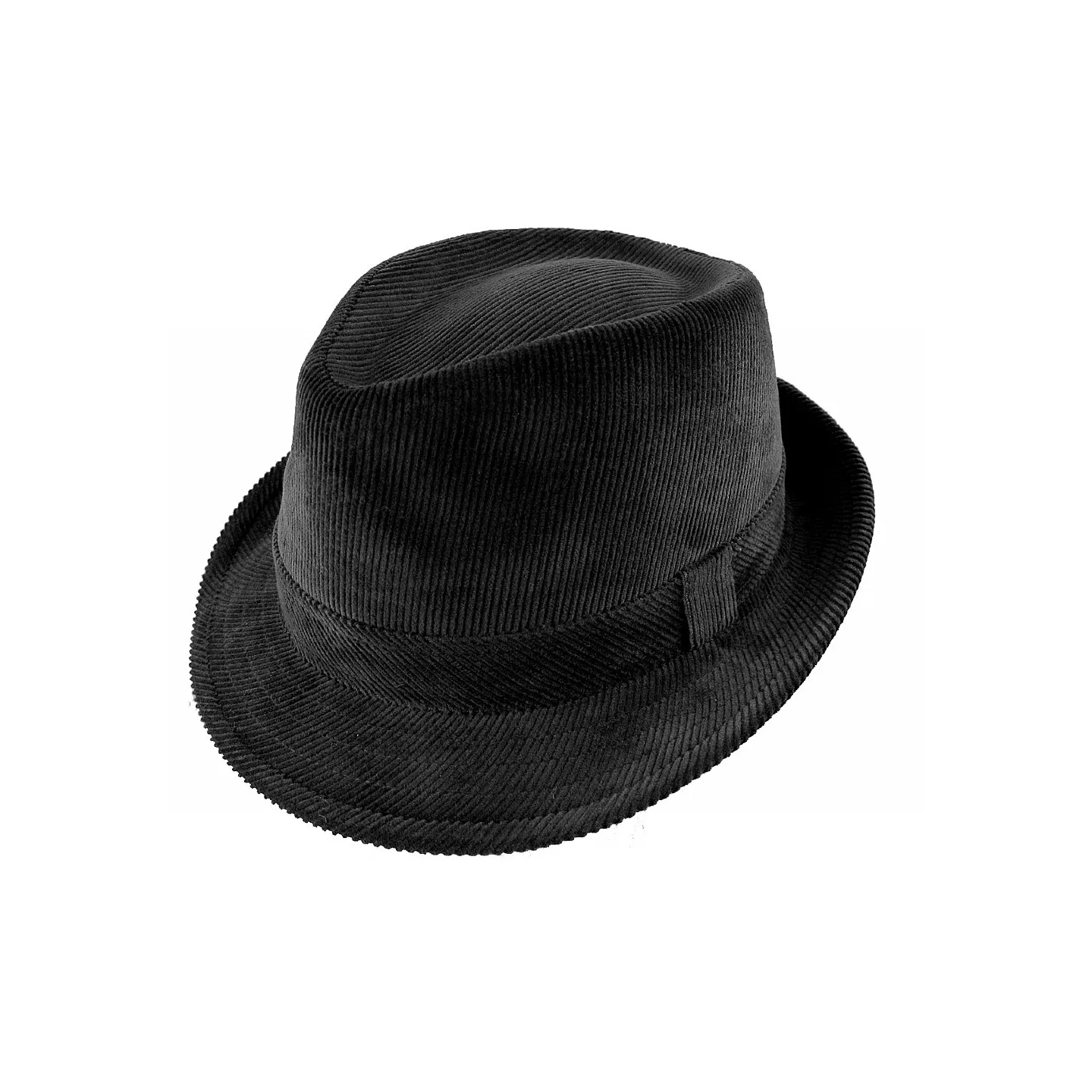 Chapeau classique James trilby velours noir