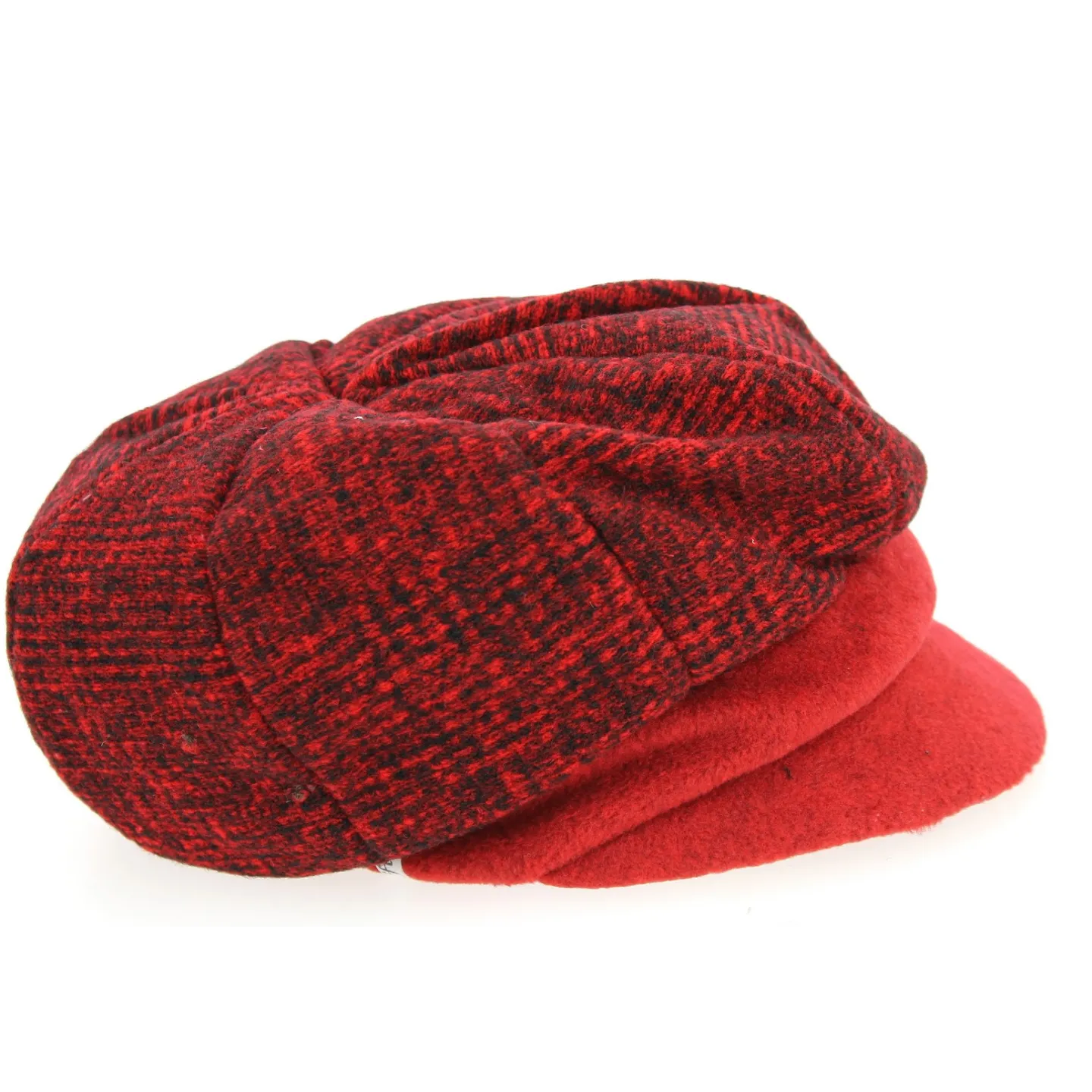 Casquette Gavroche Elorine Noire & Rouge- Mtm Reference : 6895 | Chapellerie Traclet