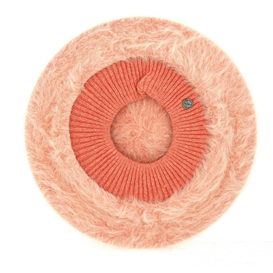 Parisienne Angora Coral Beret - Heritage by Laulhère