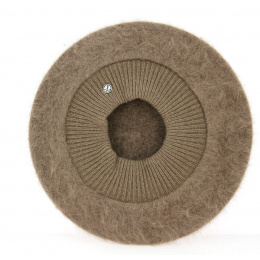 Brown Angora Parisienne Beret - Heritage by Laulhère