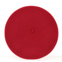 Béret Paris Laine Groseille-Héritage par Laulhère