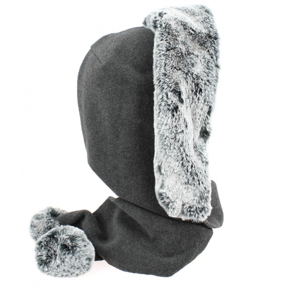 Norell Fleece Hood Anthracite - Traclet