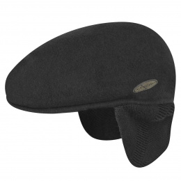 Casquette Cache-Oreilles Noire - Kangol