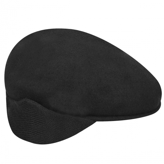 Black Ear Flap Cap - Kangol