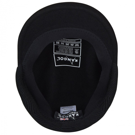Black Ear Flap Cap - Kangol