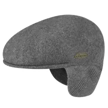 Anthracite Ear Flap Cap - Kangol Reference: 95 | Traclet Hat Shop