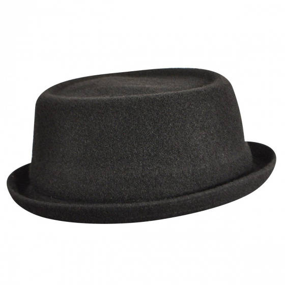 Chapeau Porkpie Wool Mowbray Noir - Kangol