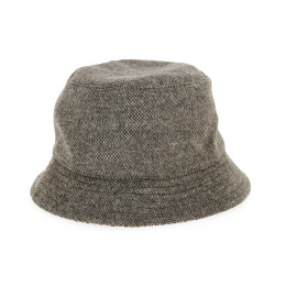 Reversible Bucket Hat Goch Brown Wool - Traclet