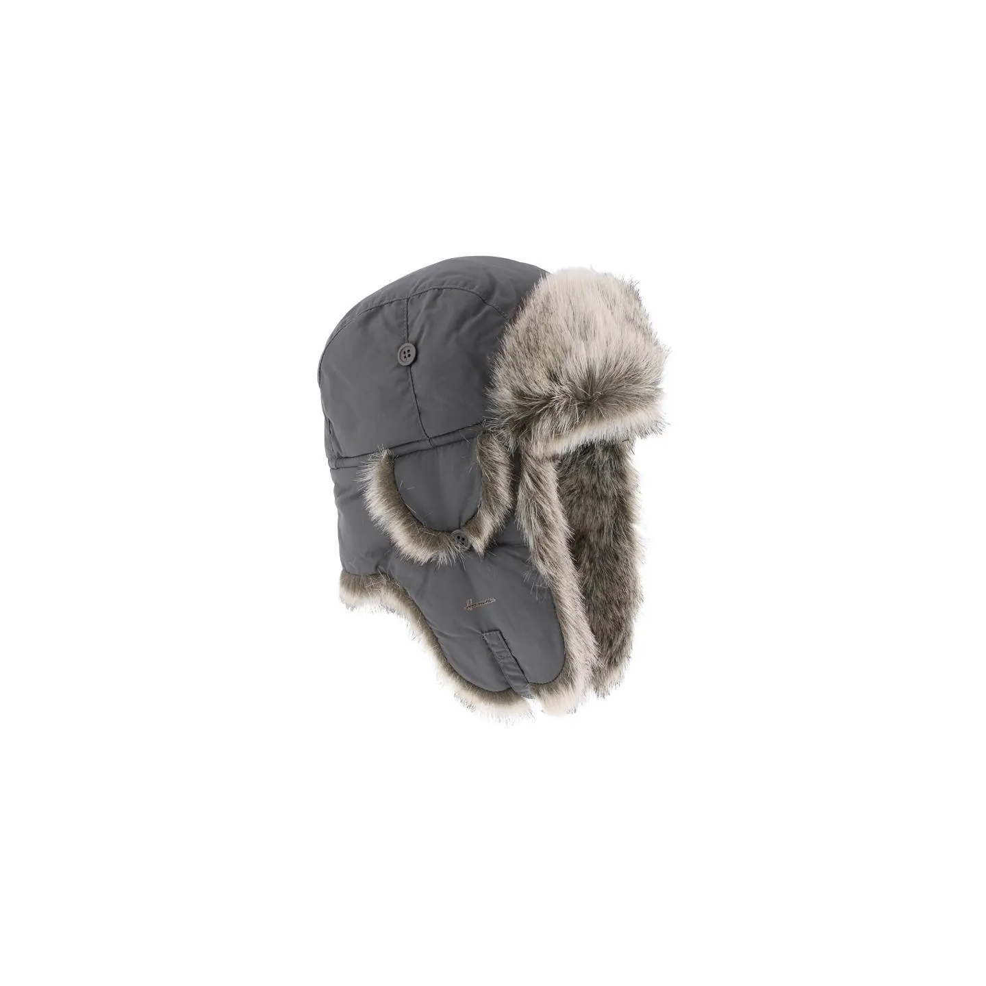 Chapka Fausse Fourrure Gris Foncé- Herman Reference : 7214 | Chapellerie Traclet