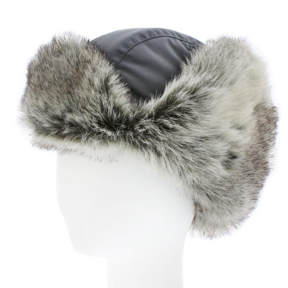 Dark Grey Faux Fur Ushanka Hat - Herman