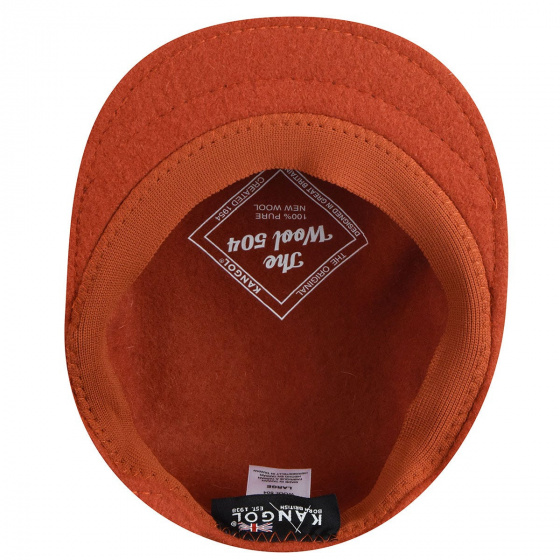Casquette Plate 504 Laine Orange- Kangol
