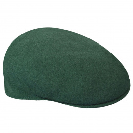 Flat Cap 504 Dark Green Wool- Kangol