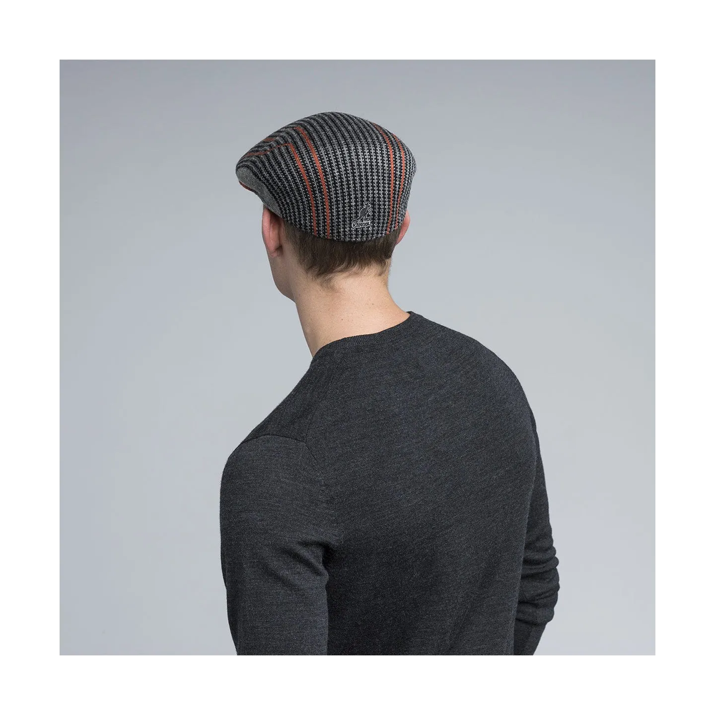 Switchboard 504 Flat Cap Orange & Grey - Kangol Reference: 4594 | Traclet Hat Shop
