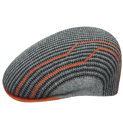Switchboard 504 Flat Cap Orange & Grey - Kangol Reference: 4594 | Traclet Hat Shop