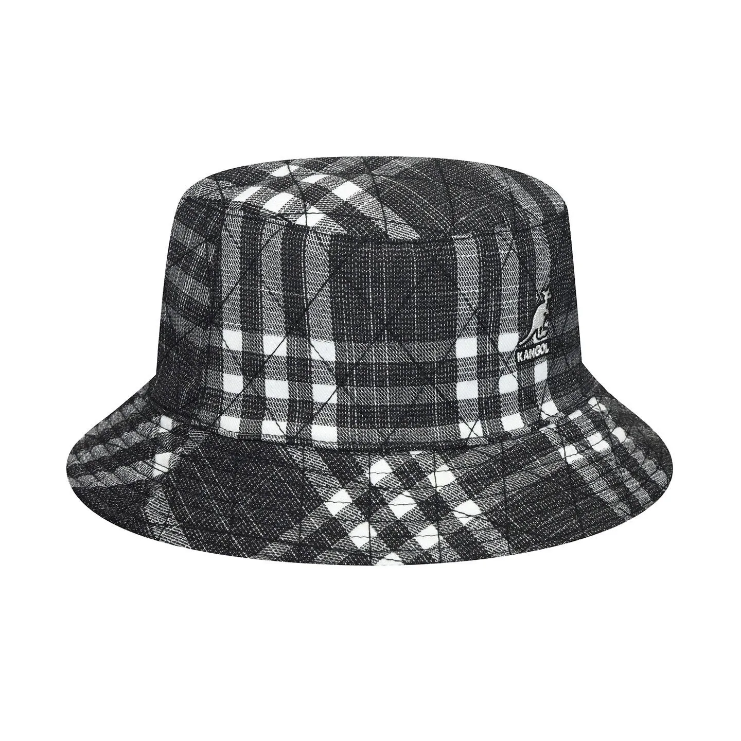 Bob Réversible Hidden Layers Noir & Blanc- Kangol Reference : 6230 | Chapellerie Traclet