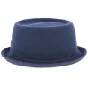 Chapeau PorkPie Wool Mowbray Bleu Marine- Kangol Reference : 9057 | Chapellerie Traclet