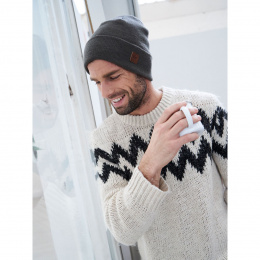 Dulce Anthracite Cuff Beanie - Pipolaki
