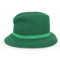 Tessa Green Wool Felt Fedora Hat - Marzi