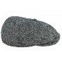 Black and White Rimini Tweed Hatteras Cap - Traclet