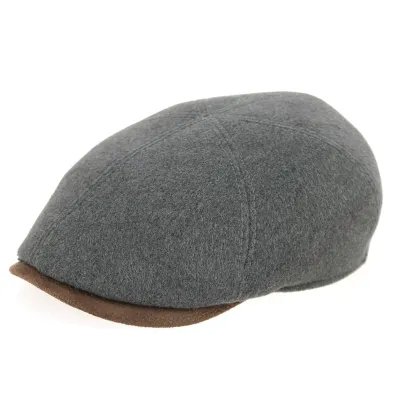 Grey Gadoni Flat Cap - Traclet Reference: 8839 | Traclet Hat Shop