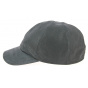 Monaco Black Leather Baseball Cap - Göttmann