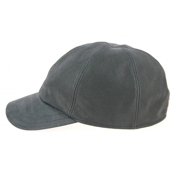 Casquette Baseball Monaco Cuir Noire- Göttmann 