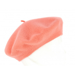 Béret Paris Laine Merinos Corail - Heritage by Laulhère
