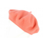 Paris Merino Wool Beret Coral - Heritage by Laulhère