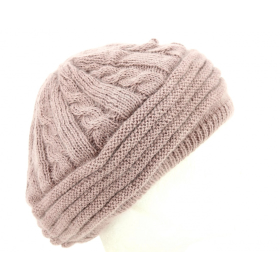 Béret Baroni Angora & Laine Rose- Traclet