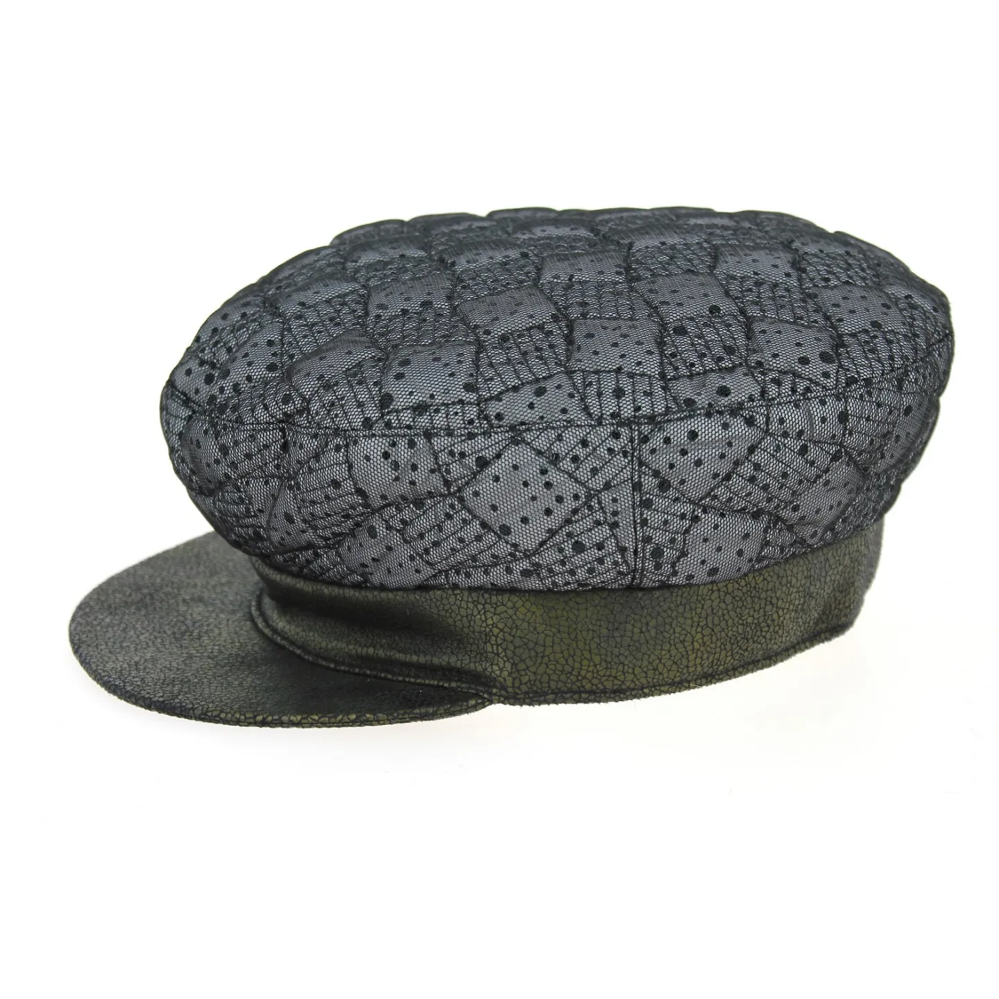 Casquette Marin Hermione Noire & Grise- Mtm  Reference : 3022 | Chapellerie Traclet