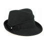 Trilby Maciano Felt Wool Hat Black- Traclet