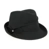 Chapeau Trilby Maciano Feutre Laine Noir- Traclet Reference : 2562 | Chapellerie Traclet