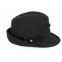 Trilby Maciano Felt Wool Hat Black- Traclet